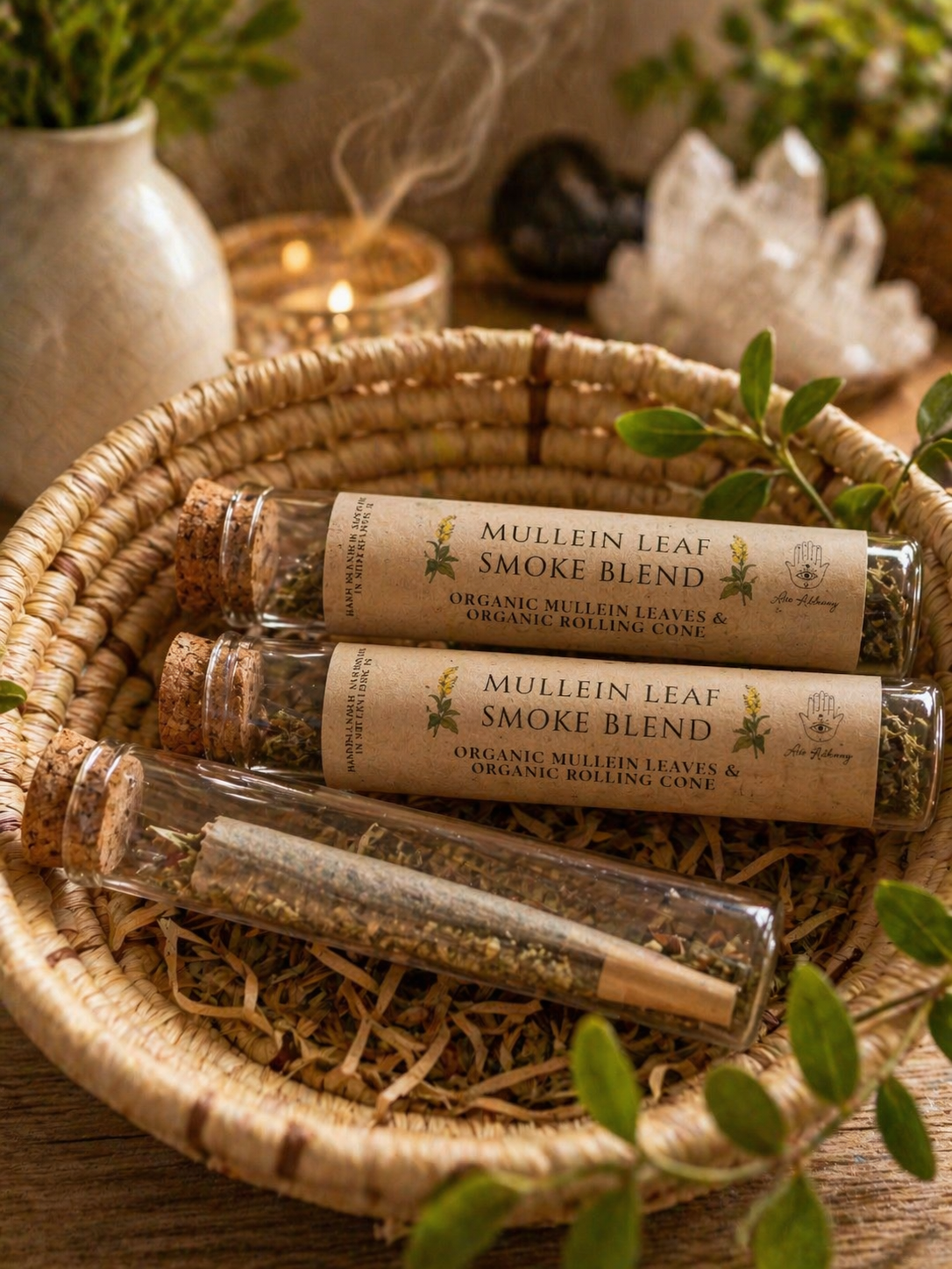 Asè Apothecary Mullein Pre-Roll - Clean Smoke Herbal Cone