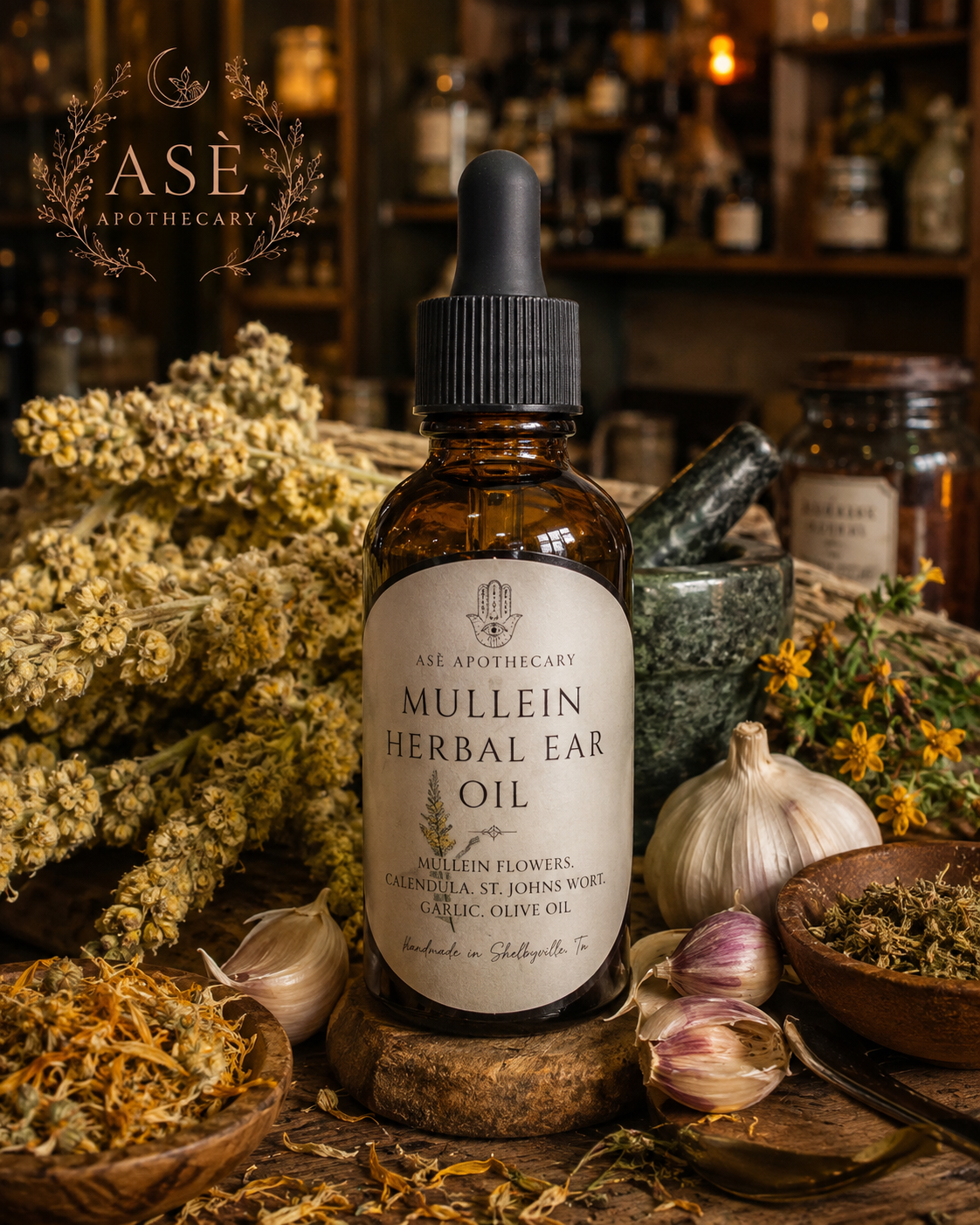 Mullein Herbal Ear Oil | 1 oz