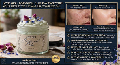 Tallow Blue Day Face Whip by Love, Gigi Botanical — 2 oz