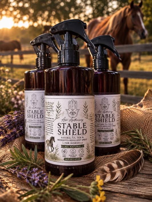 Stable Shield All Natural Horse Fly, Tick & Mosquito Repellent Spray