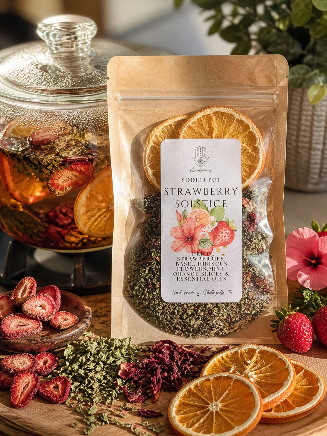 Strawberry Solstice Simmer Pot Blend