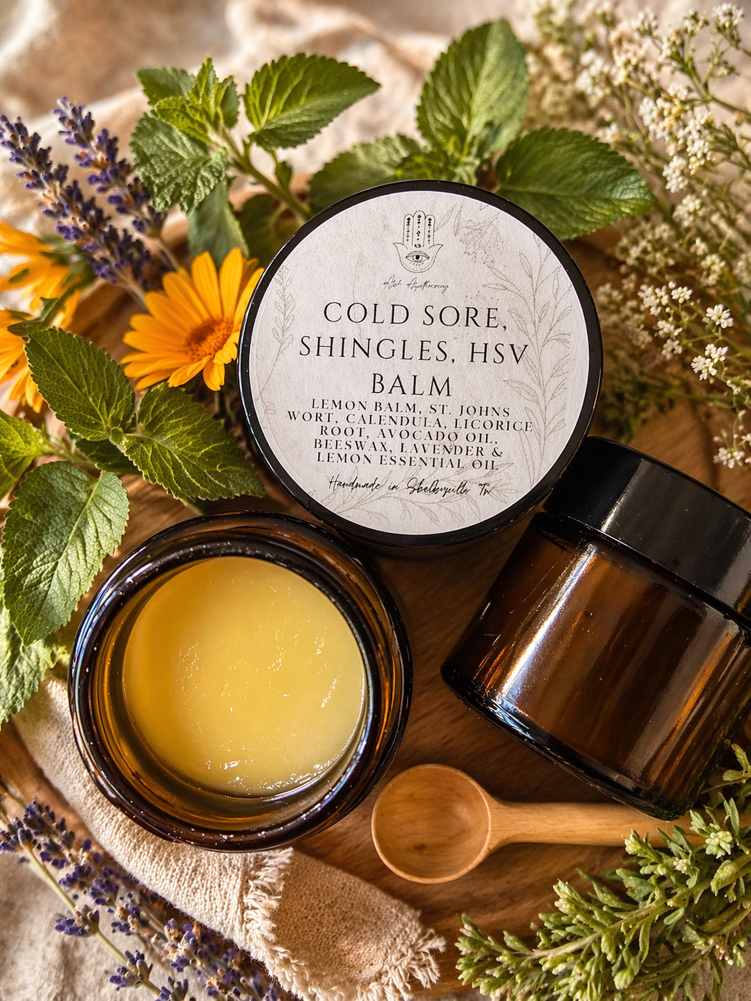 Cold Sore, HSV & Shingles Balm - 2 oz Jar