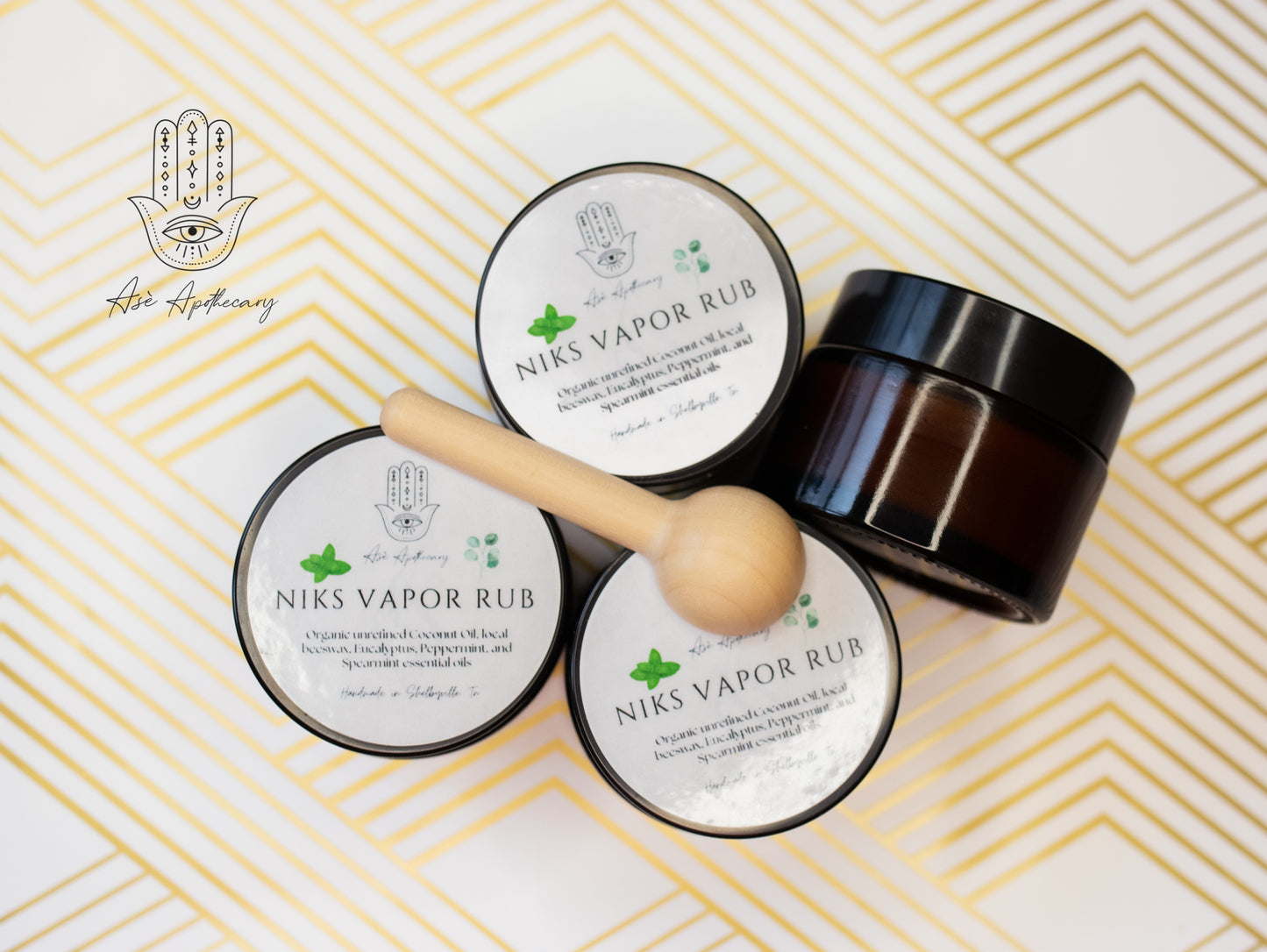 Niks Vapor Rub – 2oz Glass Jar