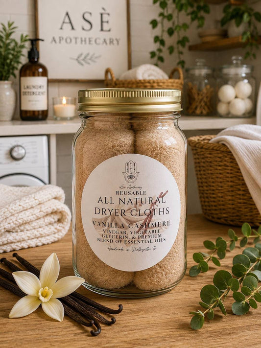 Vanilla Cashmere Reusable All Natural Dryer Cloths