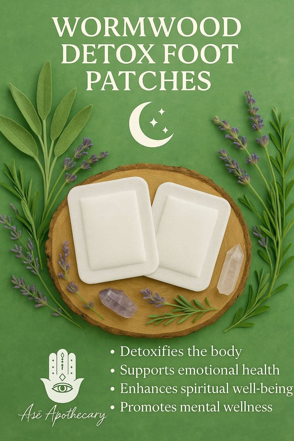 Wormwood Detox Foot Pads - 2 pack